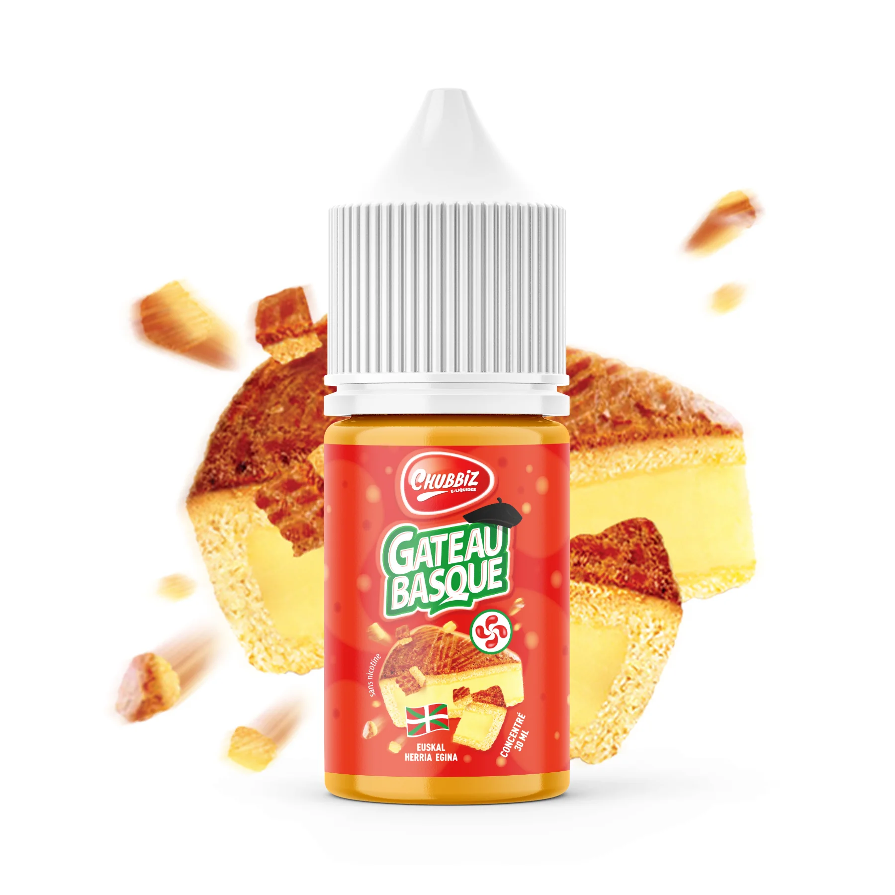 Concentré - Chubbiz - Gâteau Basque 0mg 30 ml - Mixup Labs